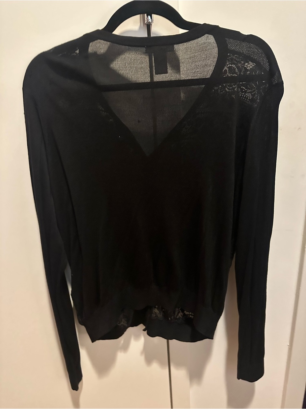 H&M Black Lace Button-Front Cardigan - Picture 2 of 4